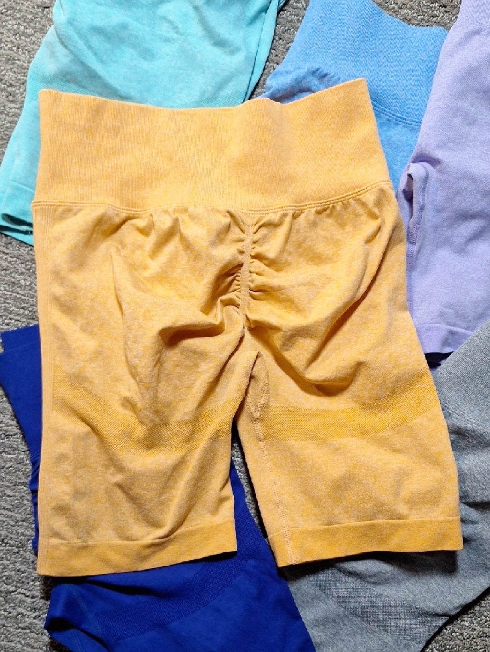 Womens Seamless Butt Scrunching Shorts - Multi Color Pack - Gym Shorts - Picture 6 of 14